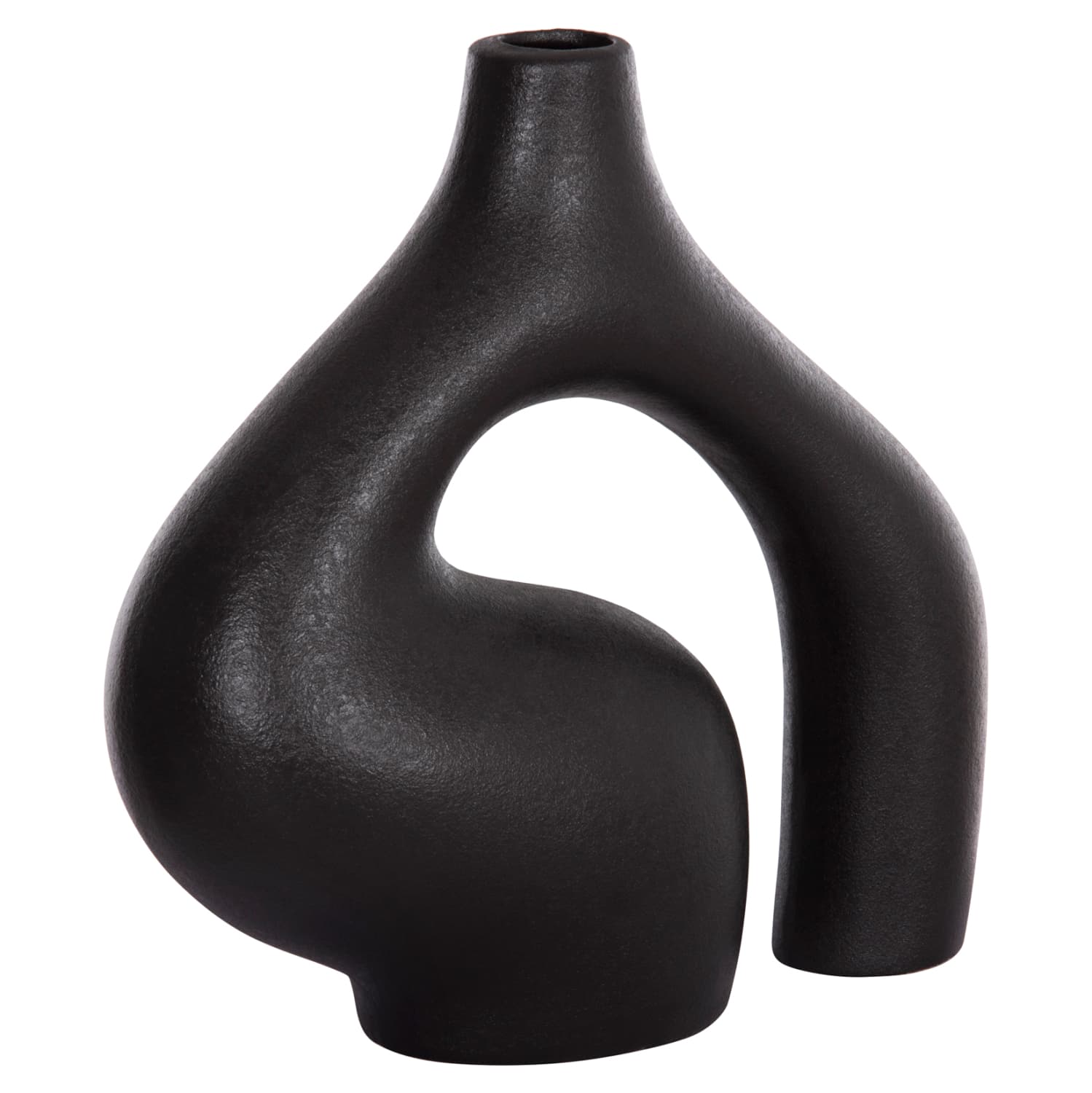 CERAMIC TABLE DECOR ISIL BLACK MATTE 29.5x11x29Hcm.
