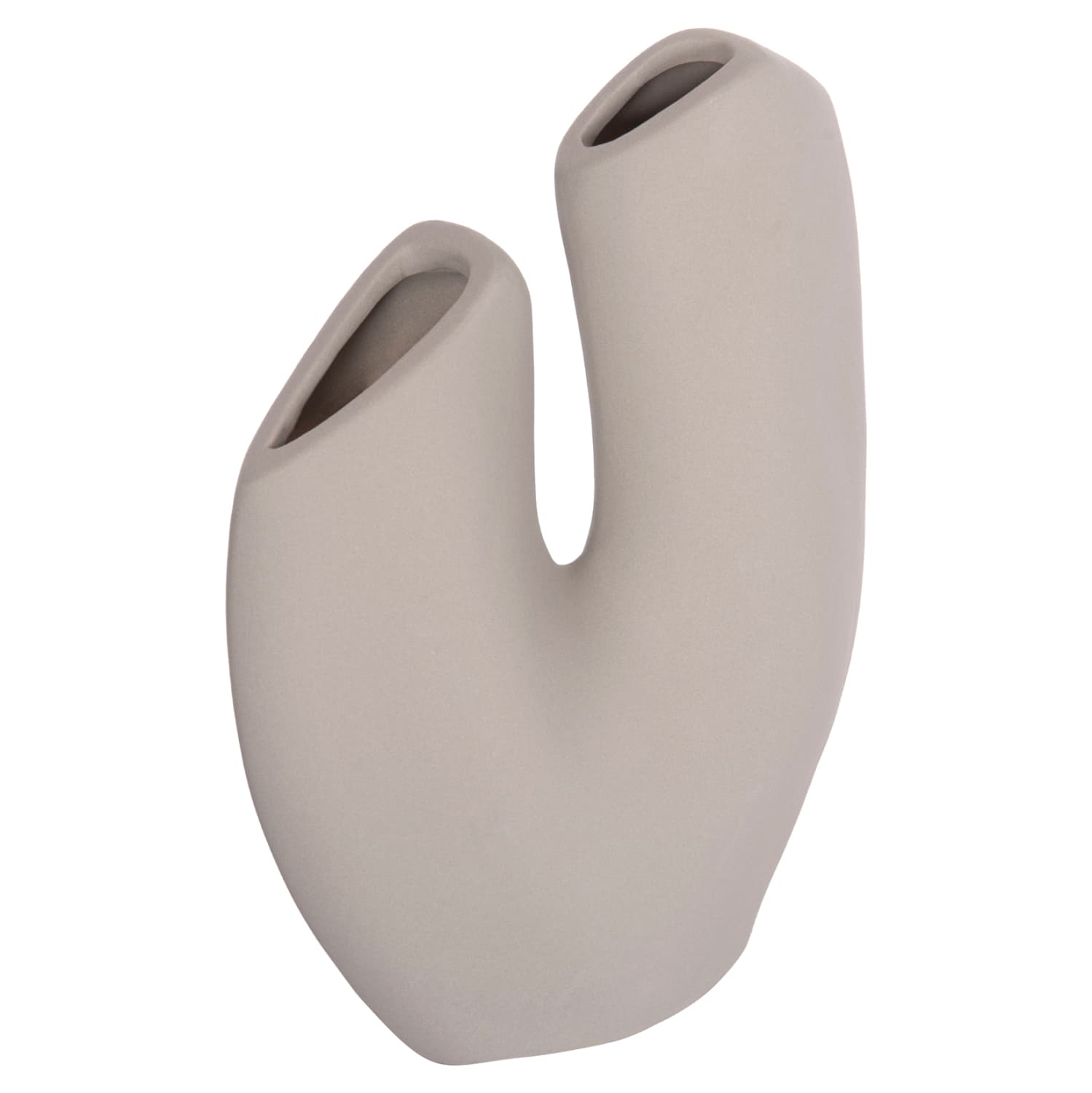 CERAMIC TABLE DECOR ARKEN GREY MATTE 20.5x8x26Hcm.
