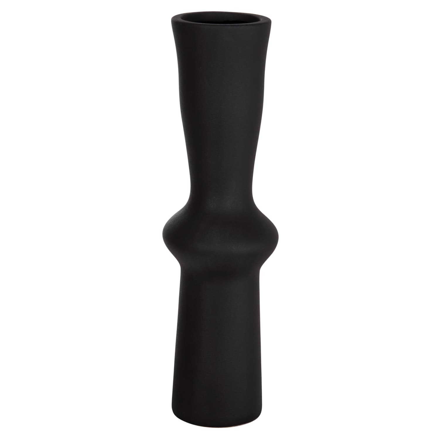 КЕРАМИЧНА СТОЛНА ДЕКОРАЦИЈА SCEPTER МАТ ЦРНА Φ14x50Hcm.