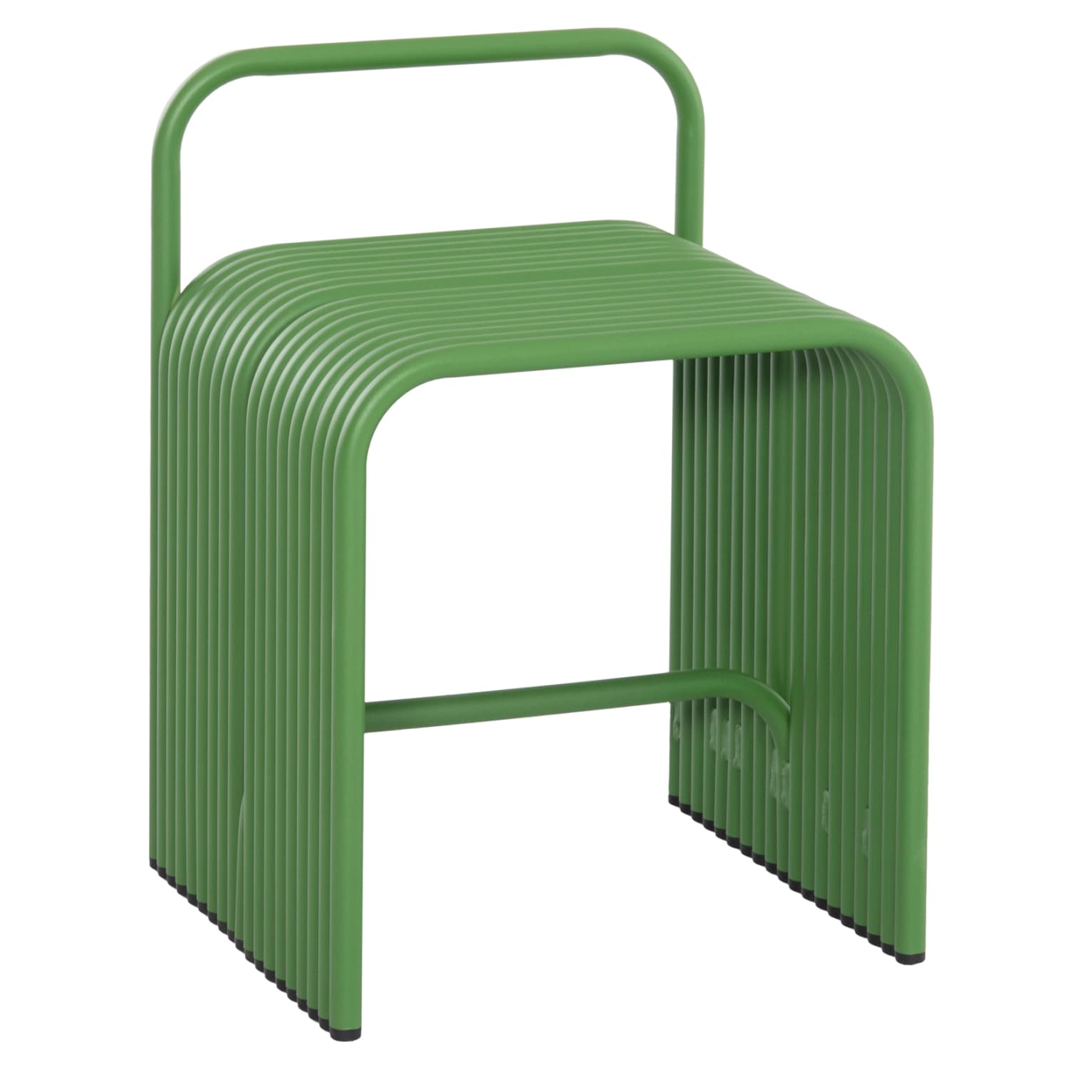 STOOL SERIES INTREPID ALUMINUM IN GREEN COLOR 40x38x55Hcm.