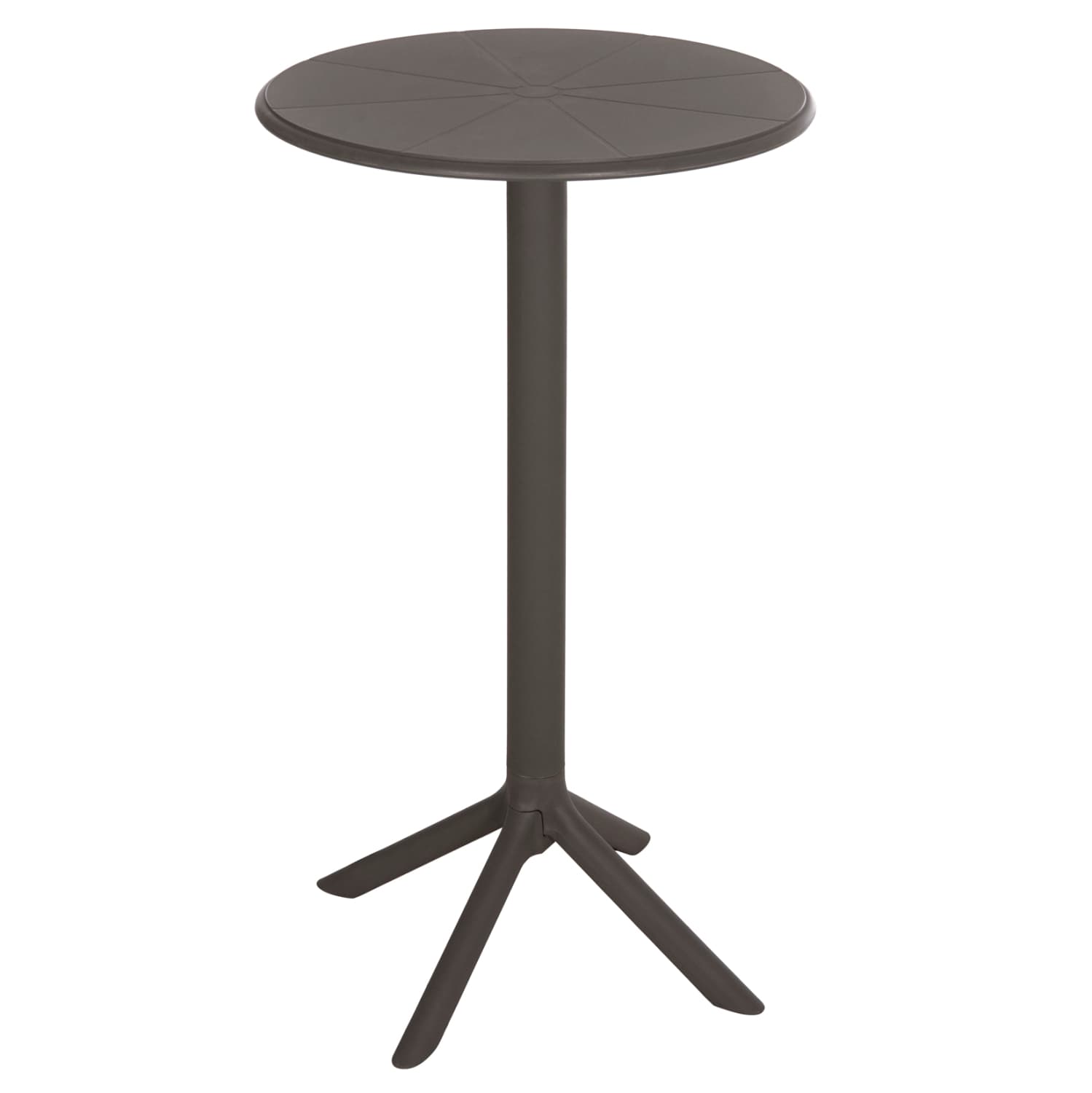 BAR TABLE ROUND TERRIN POLYPROPYLENE IN DARK OLIVE GREEN Φ60x106Hcm.