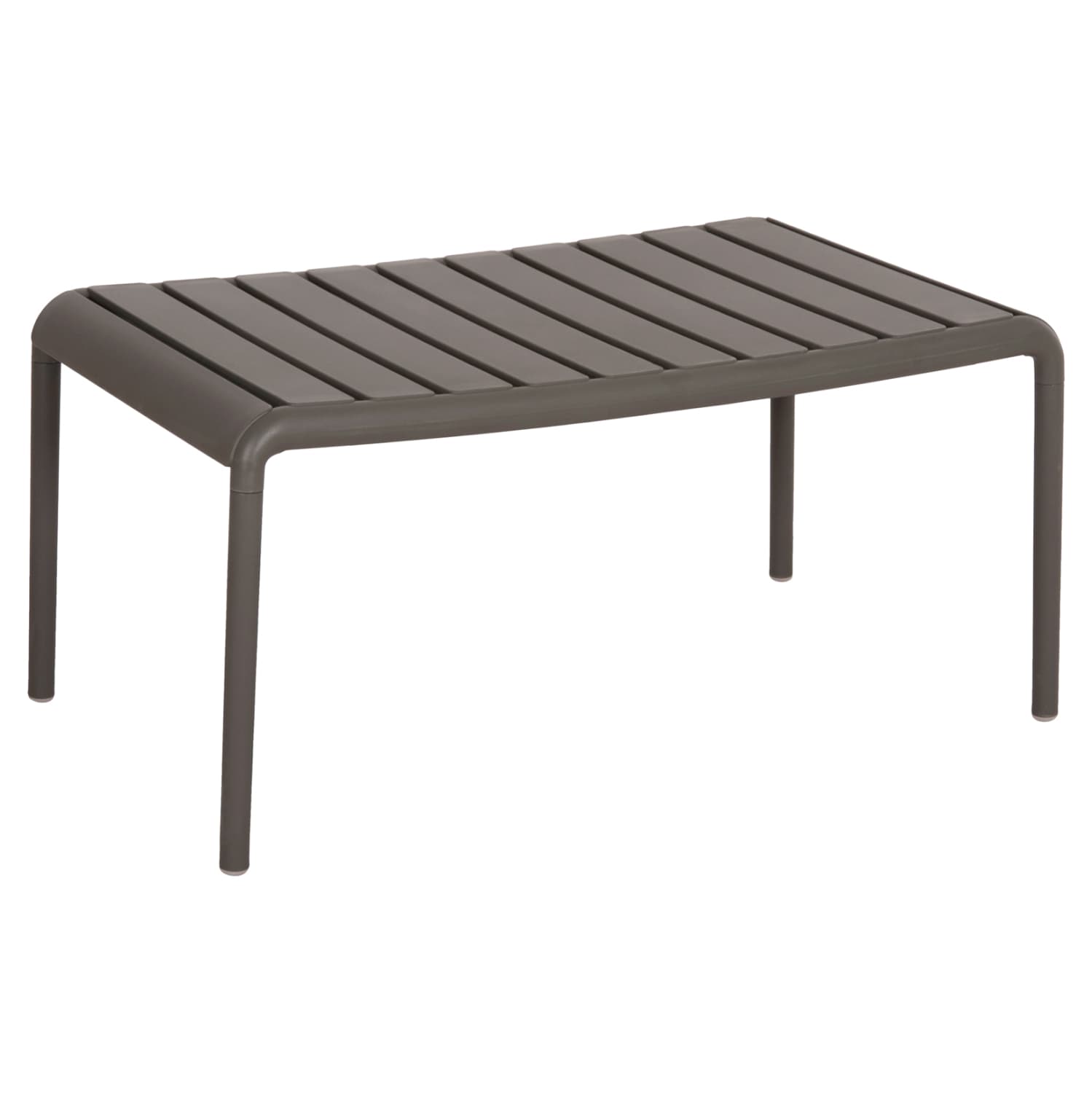 OUTDOOR COFFEE TABLE KORVER POLYPROPYLENE IN DARK OLIVE 100x60x46Hcm.