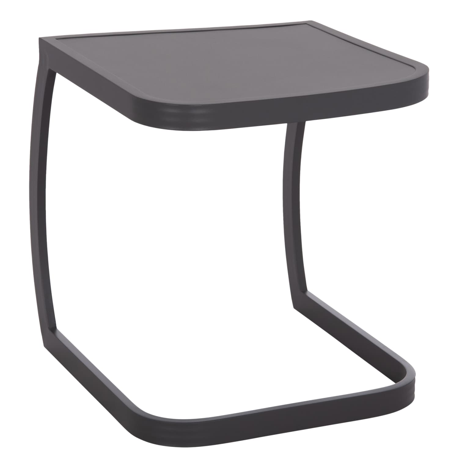 SUNBED SIDE TABLE RICKON ALUMINUM IN GREY COLOR 45x48x49.5Hcm.