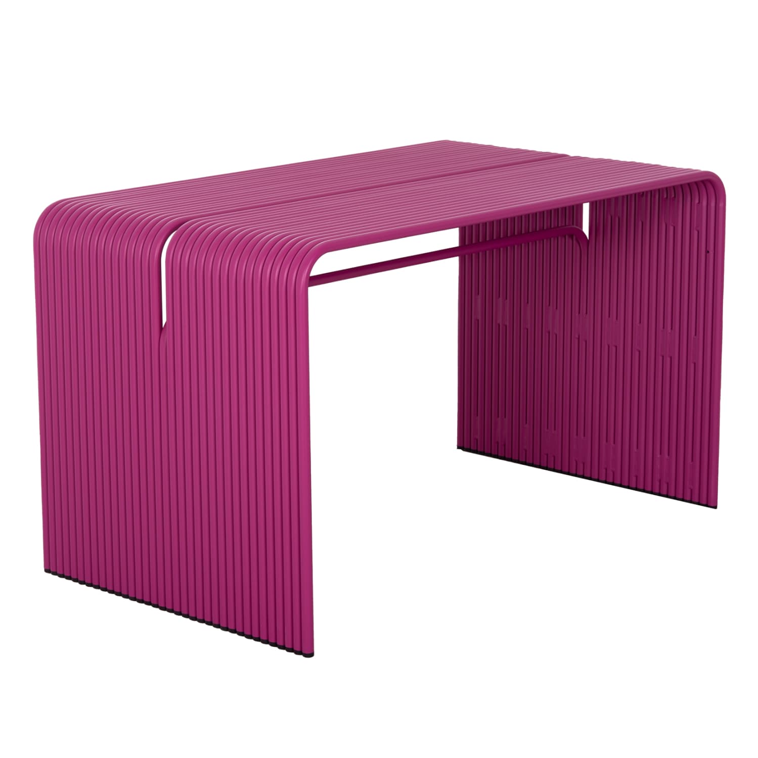 DINING TABLE SERIES INTREPID ALUMINUM IN PURPLE 120x70x70.5Hcm.