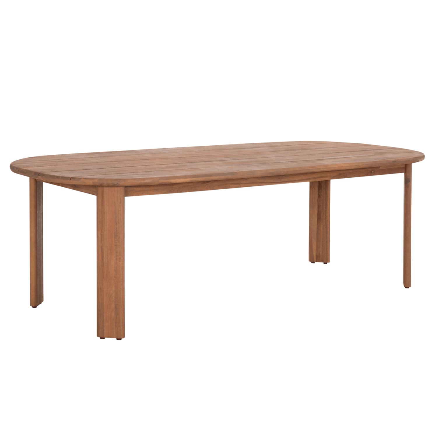 DINING TABLE OVAL RAIKKO ACACIA WOOD IN NATURAL 240x100x75Hcm.