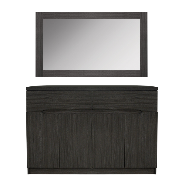 Буфе со огледало Зебрано HM10190.01 120x40x80