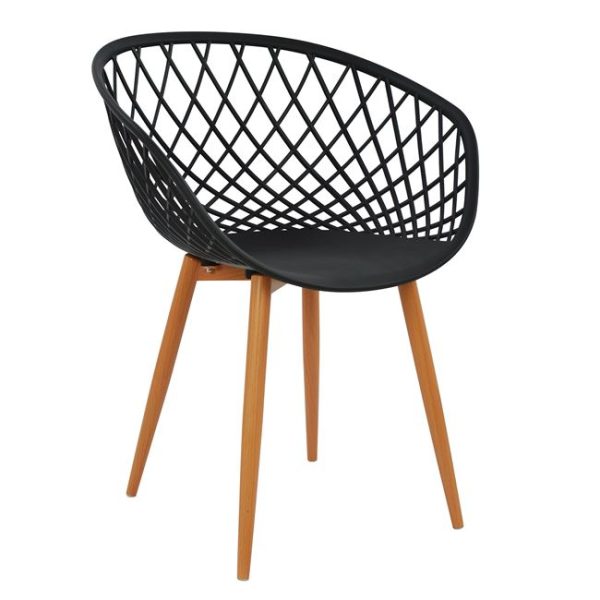 Фотеља Полипропилен црна Аријадна HM8001.02 62,5x56x80cm