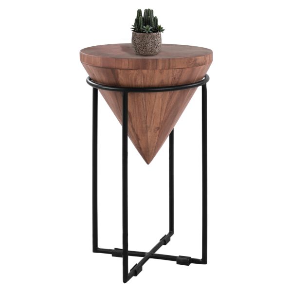 Странична маса за кафе HM8217.11 масивен акација труп Φ31X53Η